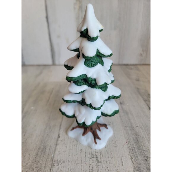 Dept 56 Village porcelain pine small snow 52191 accessory xmas - Picture 5 of 7